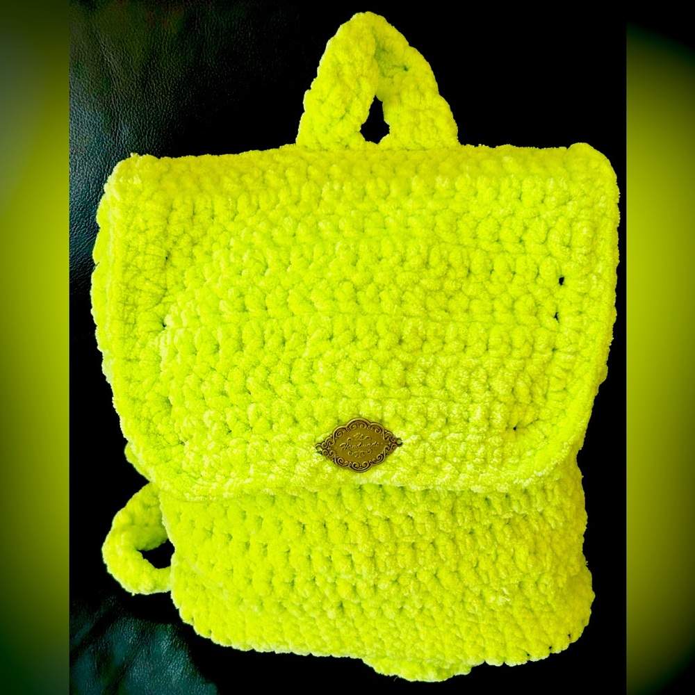 Lime‎ Green Backpack Purse